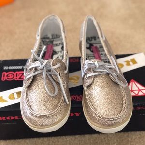 Rock & candy gold loafers, brand new, size 7.5